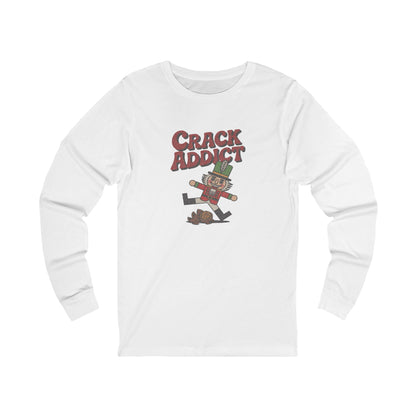 Crack Addict Nutcracker (Unhinged Remix) — Retro Long Sleeve (Light)