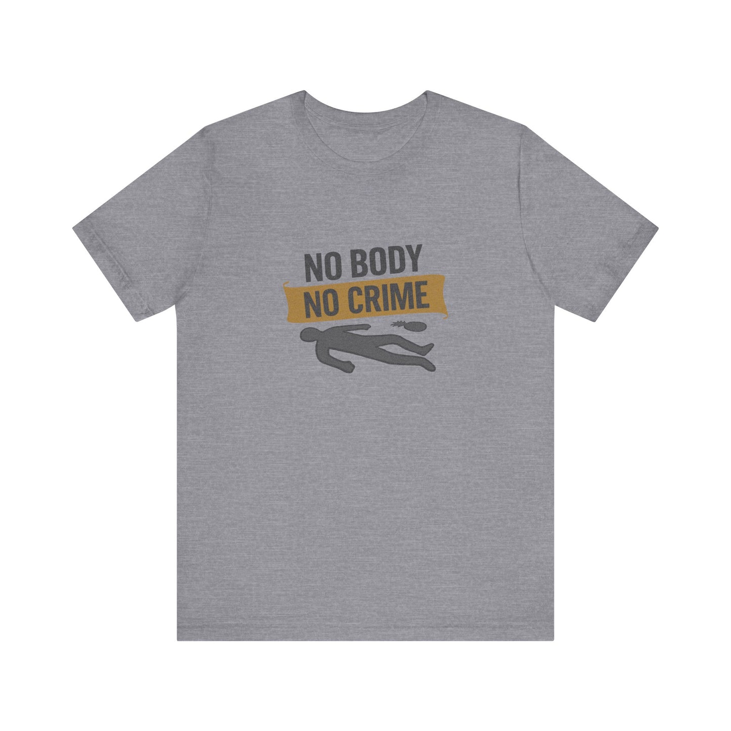 No Body, No Crime — Psych Crime Scene Retro Tee (Light)