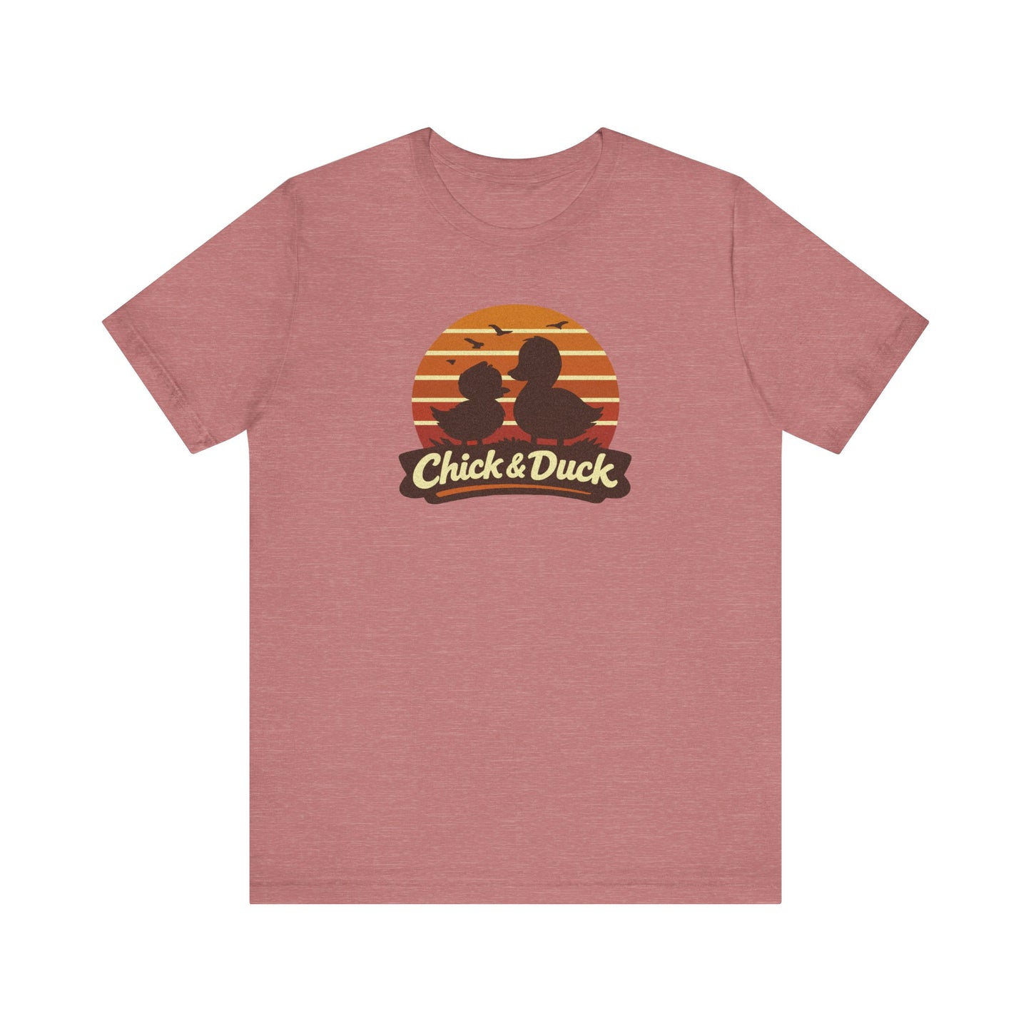The Chick and the Duck — Friends Retro Tee (Light)