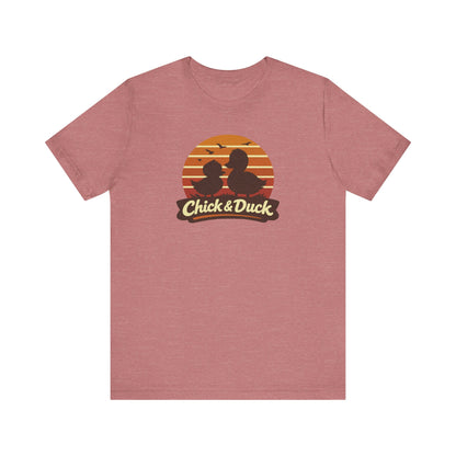 The Chick and the Duck — Friends Retro Tee (Light)