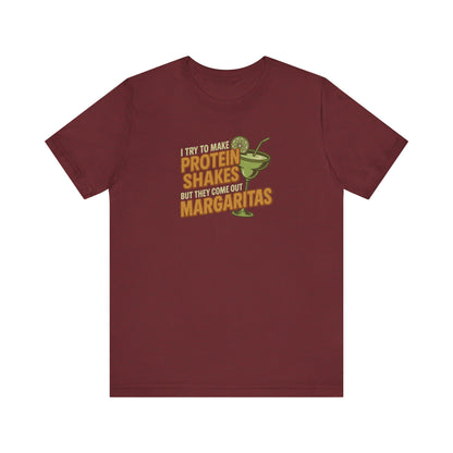 Protein Shakes (Oops, All Margaritas) — Retro Tee (Dark)