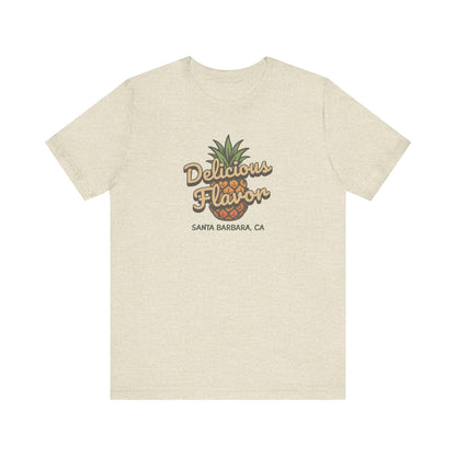 Delicious Flavor — Santa Barbara Pineapple Retro Tee (Light)