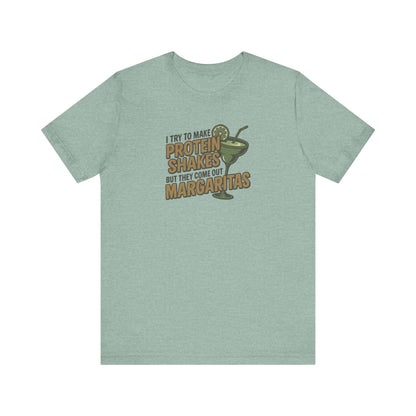 Protein Shakes (Oops, All Margaritas) — Retro Tee (Light)