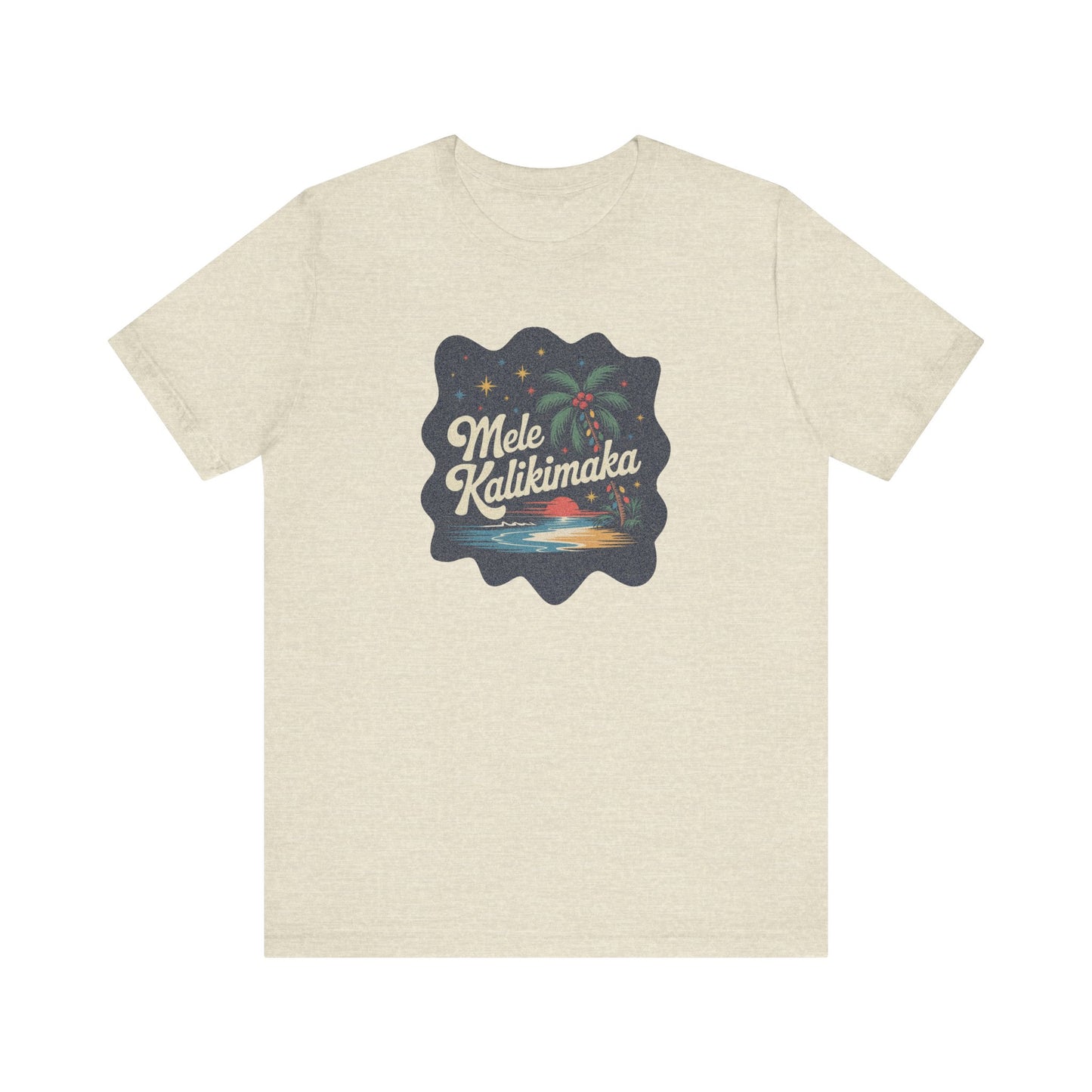 Mele Kalikimaka — Retro Hawaiian Christmas Tee (Light)