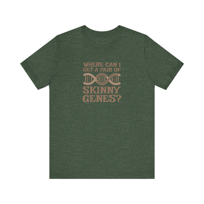 Pair of Skinny Genes — Retro Graphic Tee (Dark)