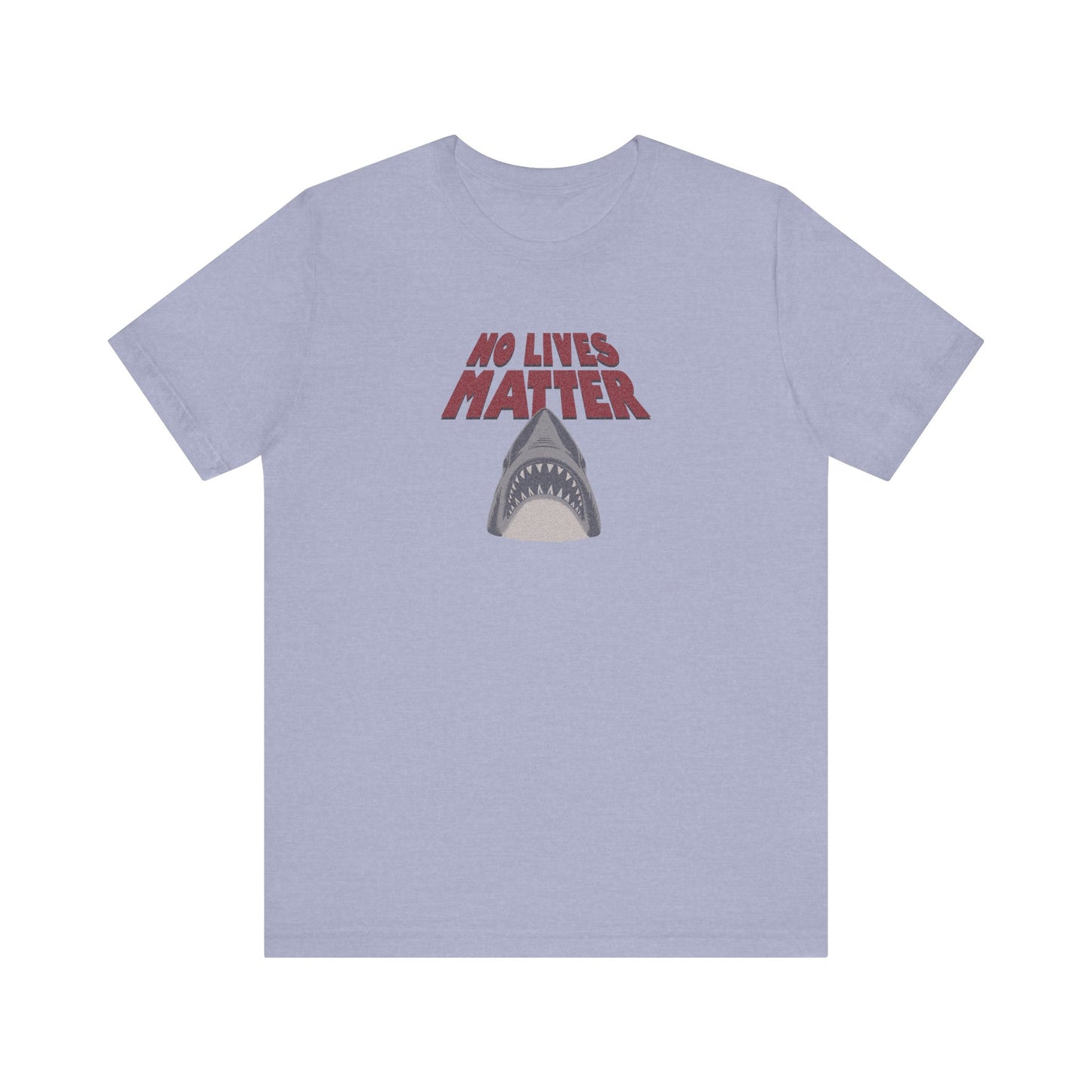 No Lives Matter — Jaws-Inspired Retro Tee (Light)