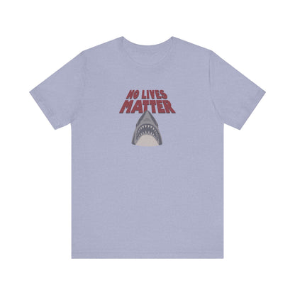 No Lives Matter — Jaws-Inspired Retro Tee (Light)