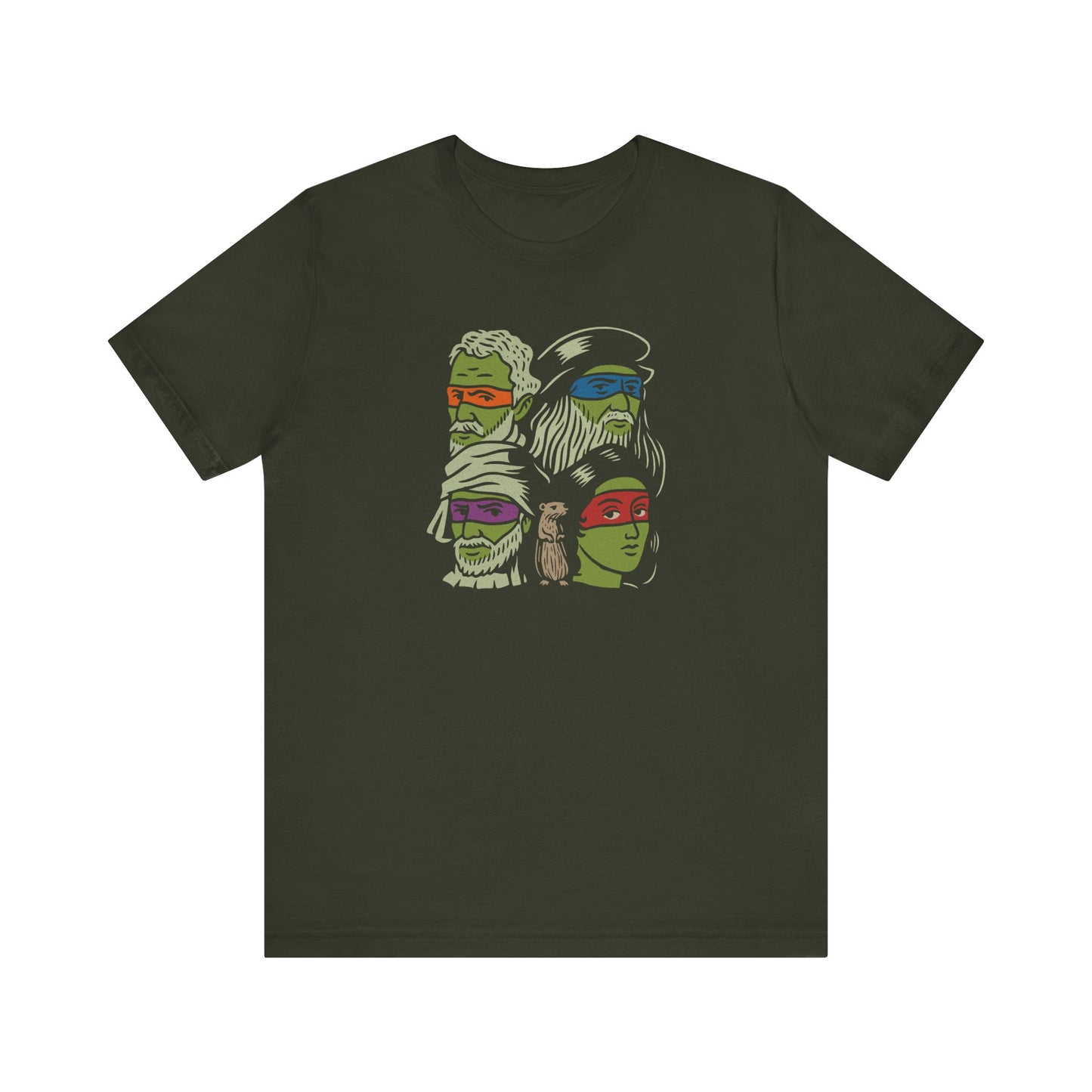 Renaissance Ninja Turtles — TMNT Retro Tee (Dark)