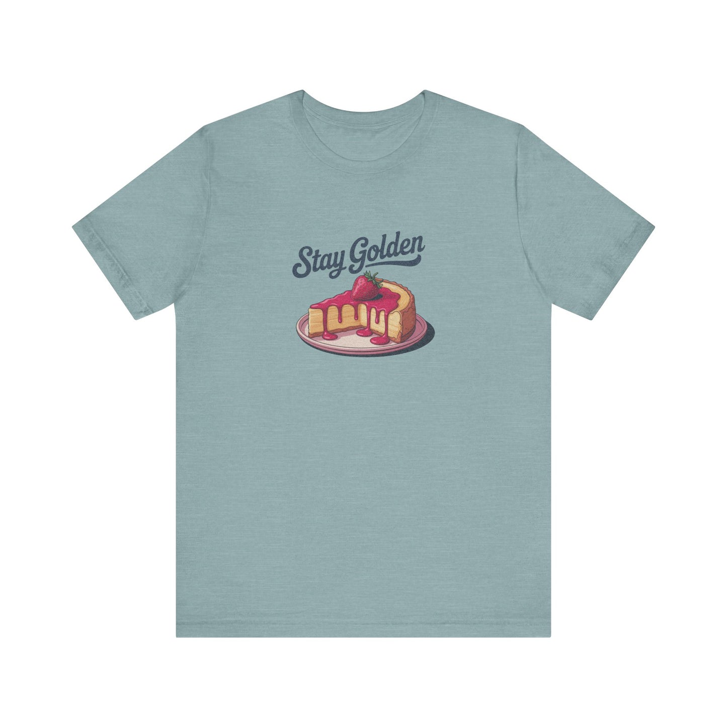 Stay Golden — Retro Cheesecake Graphic Tee (Light)