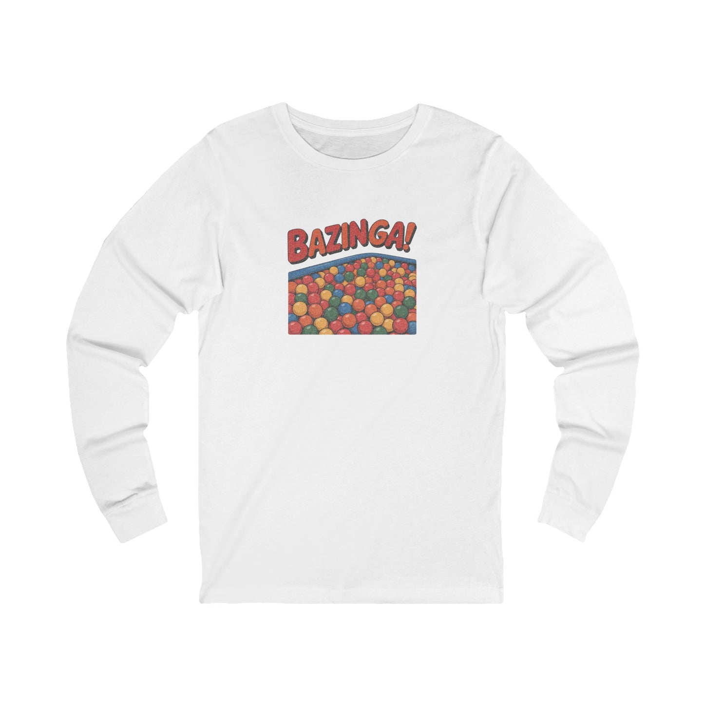 Bazinga! Ball Pit — Big Bang Theory Retro Long Sleeve (Light)