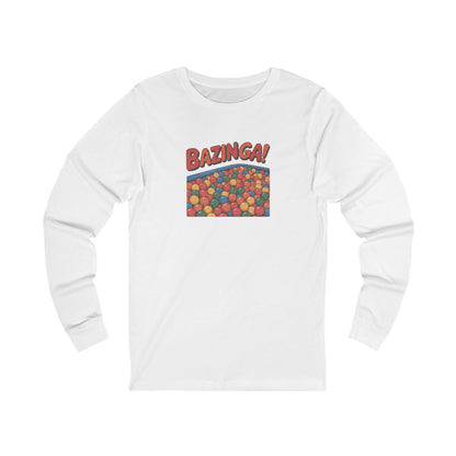 Bazinga! Ball Pit — Big Bang Theory Retro Long Sleeve (Light)