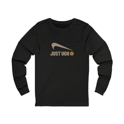 Just Ugh 😒 Athletic Parody — Retro Workout Long Sleeve (Dark)