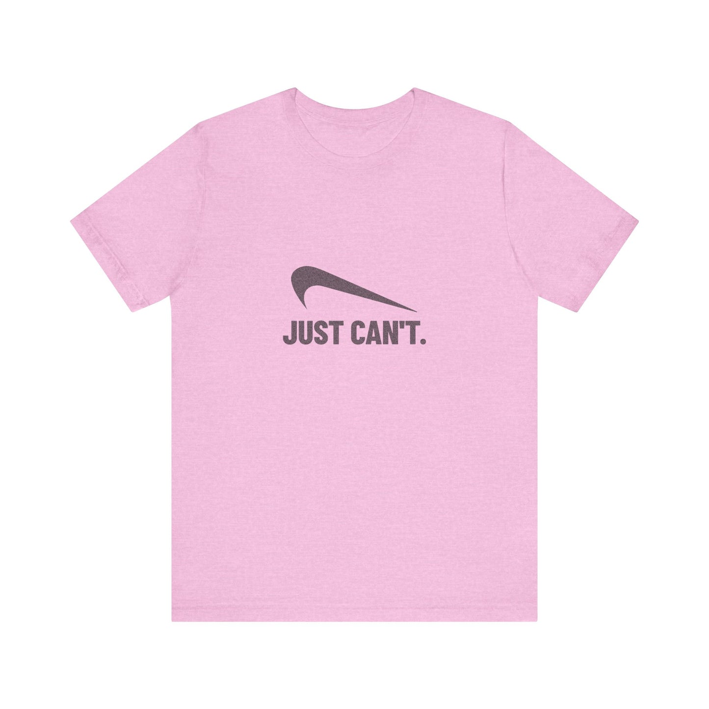 Just Can’t Athletic Parody — Retro Workout Tee (Light)