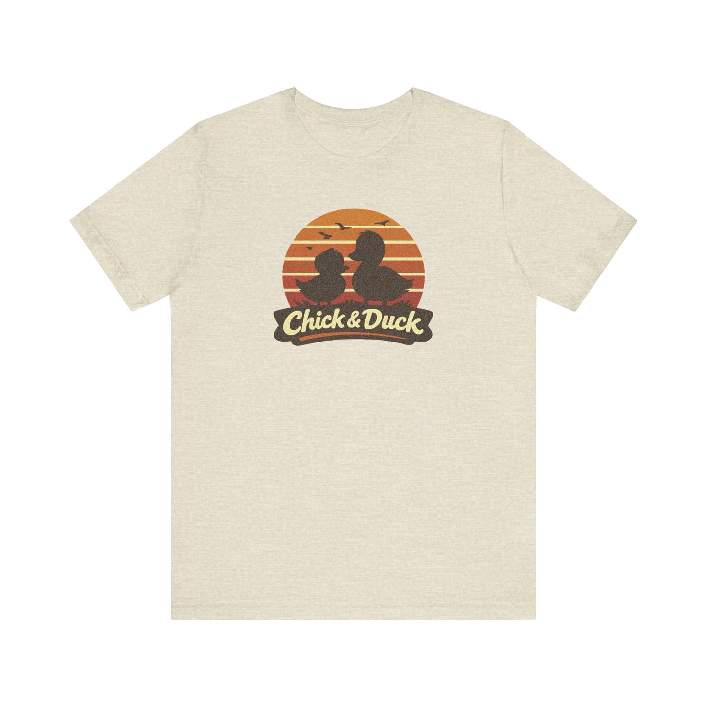 The Chick and the Duck — Friends Retro Tee (Light)