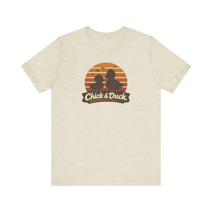 The Chick and the Duck — Friends Retro Tee (Light)