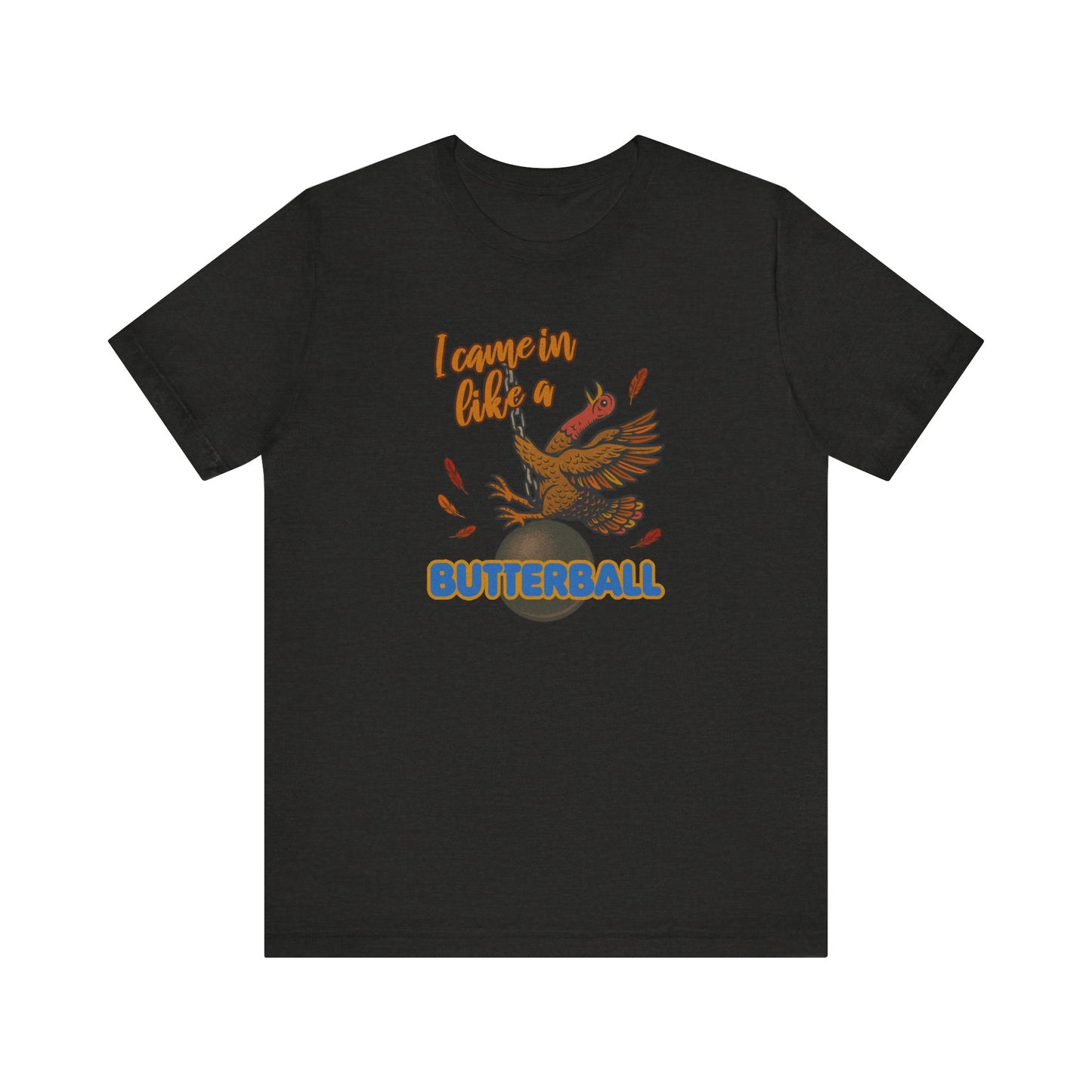 Like a Butterball — Miley Cyrus Thanksgiving Parody Retro Tee (Dark)