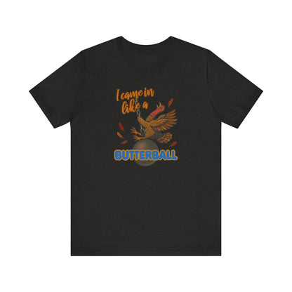 Like a Butterball — Miley Cyrus Thanksgiving Parody Retro Tee (Dark)