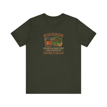 Bourbon > Eating a Salad — Retro Graphic Tee (Dark)