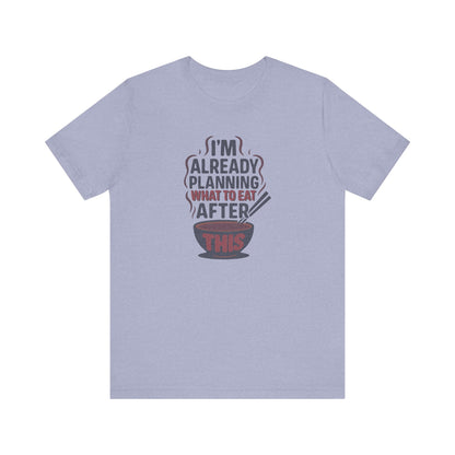 Planning What to Eat After This — Retro Foodie Tee (Light)