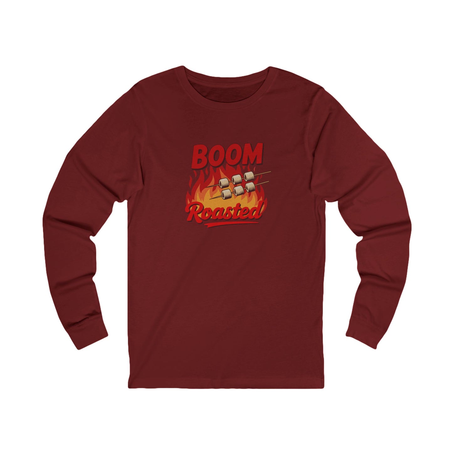 Boom, Roasted — Michael Scott Retro Long Sleeve (Dark)