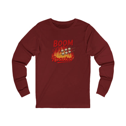 Boom, Roasted — Michael Scott Retro Long Sleeve (Dark)