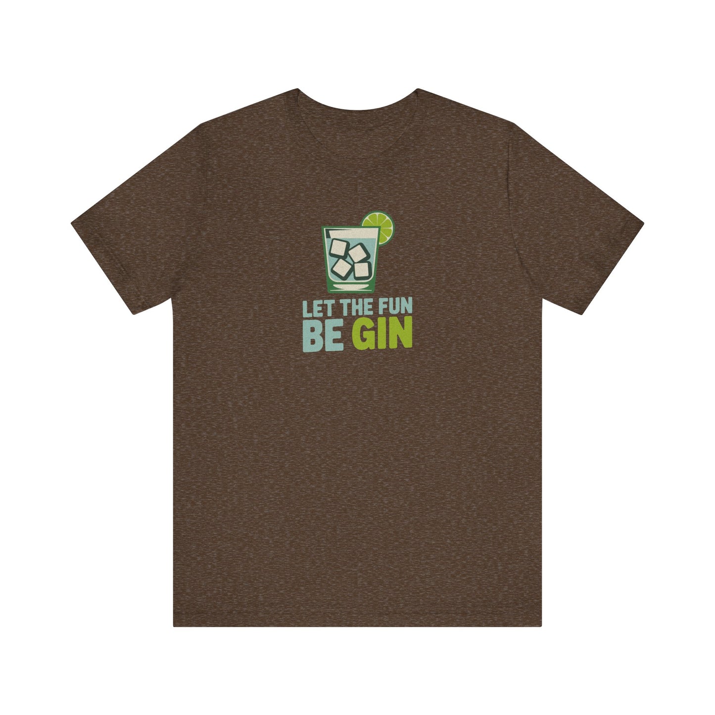 Party Starter: Let the Fun Be Gin – Cocktail Retro Tee (Dark)