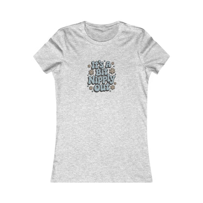 It's a Bit Nipply Out — Christmas Vacation Retro Women's Tee (Light)