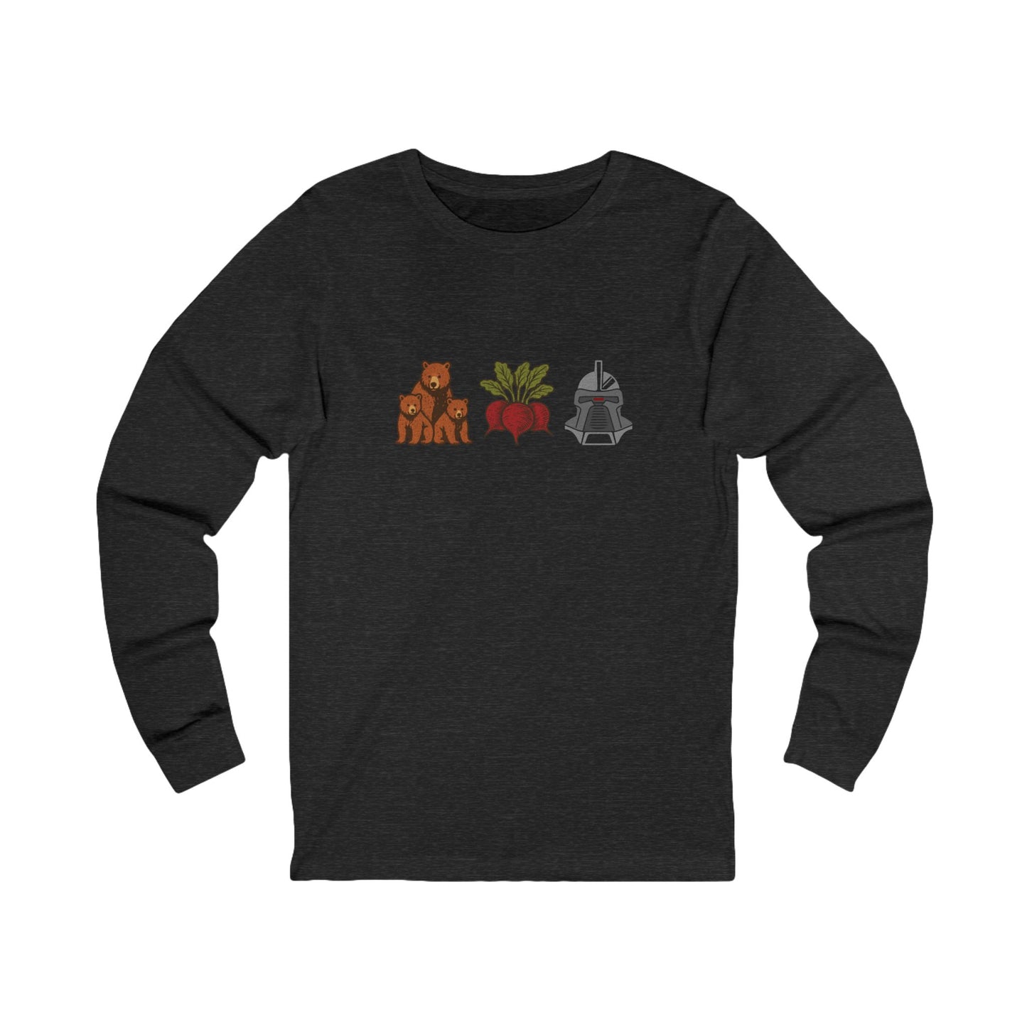 Bears, Beets, Battlestar (Icons) — Retro Long Sleeve (Dark)