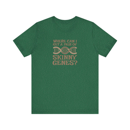Pair of Skinny Genes — Retro Graphic Tee (Dark)