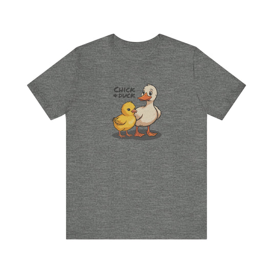 The Chick and the Duck — Friends Retro Tee (Light)