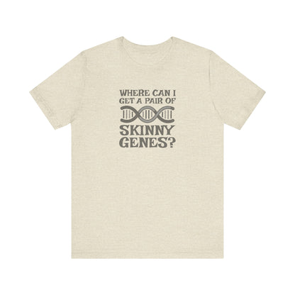 Pair of Skinny Genes — Retro Graphic Tee (Light)