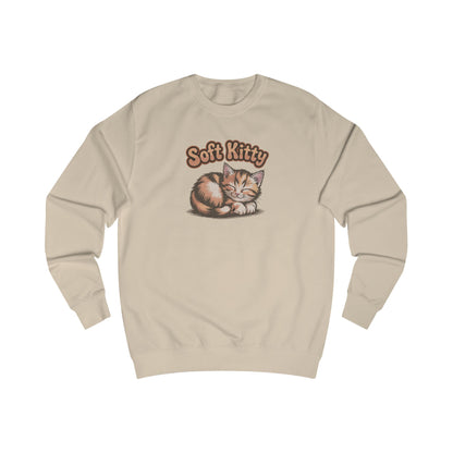 Soft Kitty Sick-Day Lullaby — Big Bang Theory Retro Sweatshirt (Light)