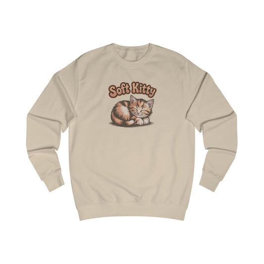 Soft Kitty Sick-Day Lullaby — Big Bang Theory Retro Sweatshirt (Light)