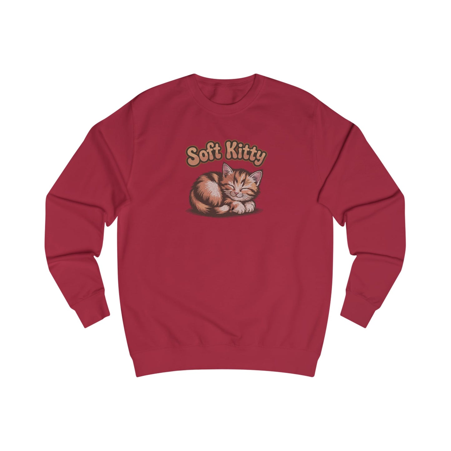 Soft Kitty Sick-Day Lullaby — Big Bang Theory Retro Sweatshirt (Light)