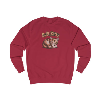 Soft Kitty Sick-Day Lullaby — Big Bang Theory Retro Sweatshirt (Light)