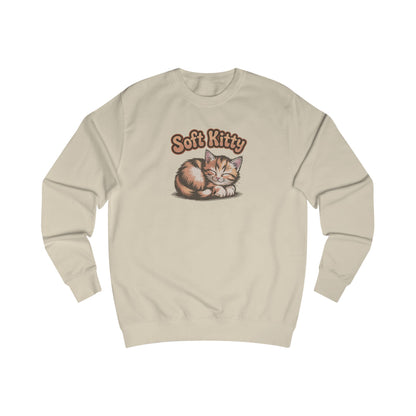 Soft Kitty Sick-Day Lullaby — Big Bang Theory Retro Sweatshirt (Light)