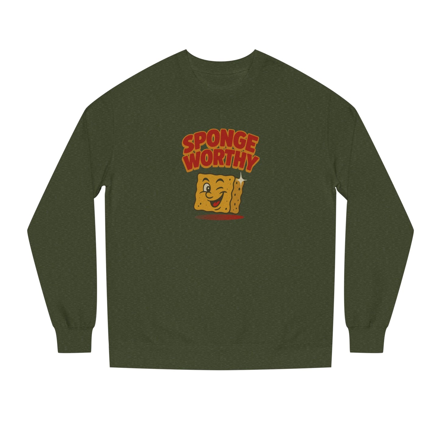 Spongeworthy — Seinfeld Retro Cartoon Sweatshirt (Dark)