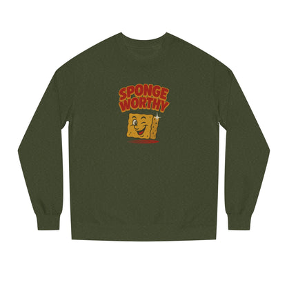 Spongeworthy — Seinfeld Retro Cartoon Sweatshirt (Dark)