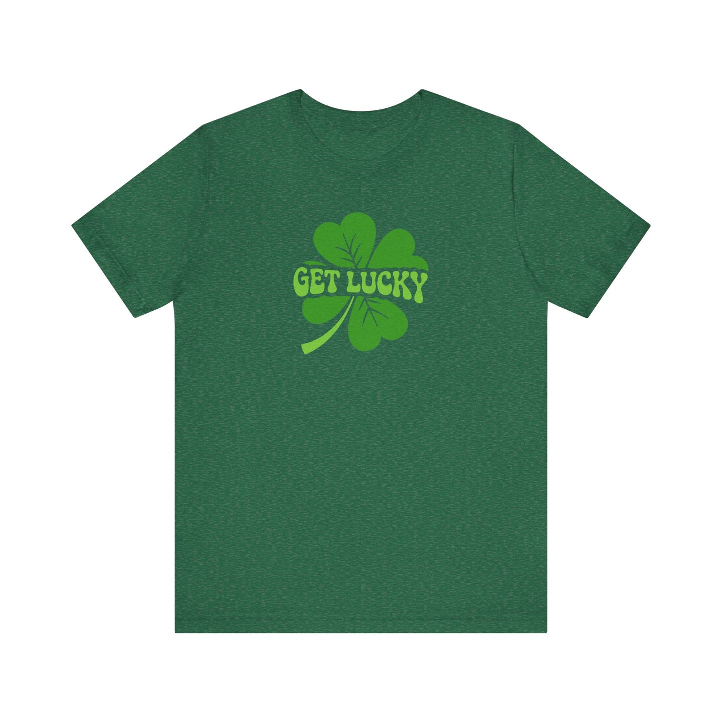 I’m Up All Night to Get Lucky — St. Patrick's Retro Tee (Dark)