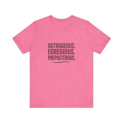 Outrageous Egregious Preposterous — Seinfeld Retro Tee (Light)