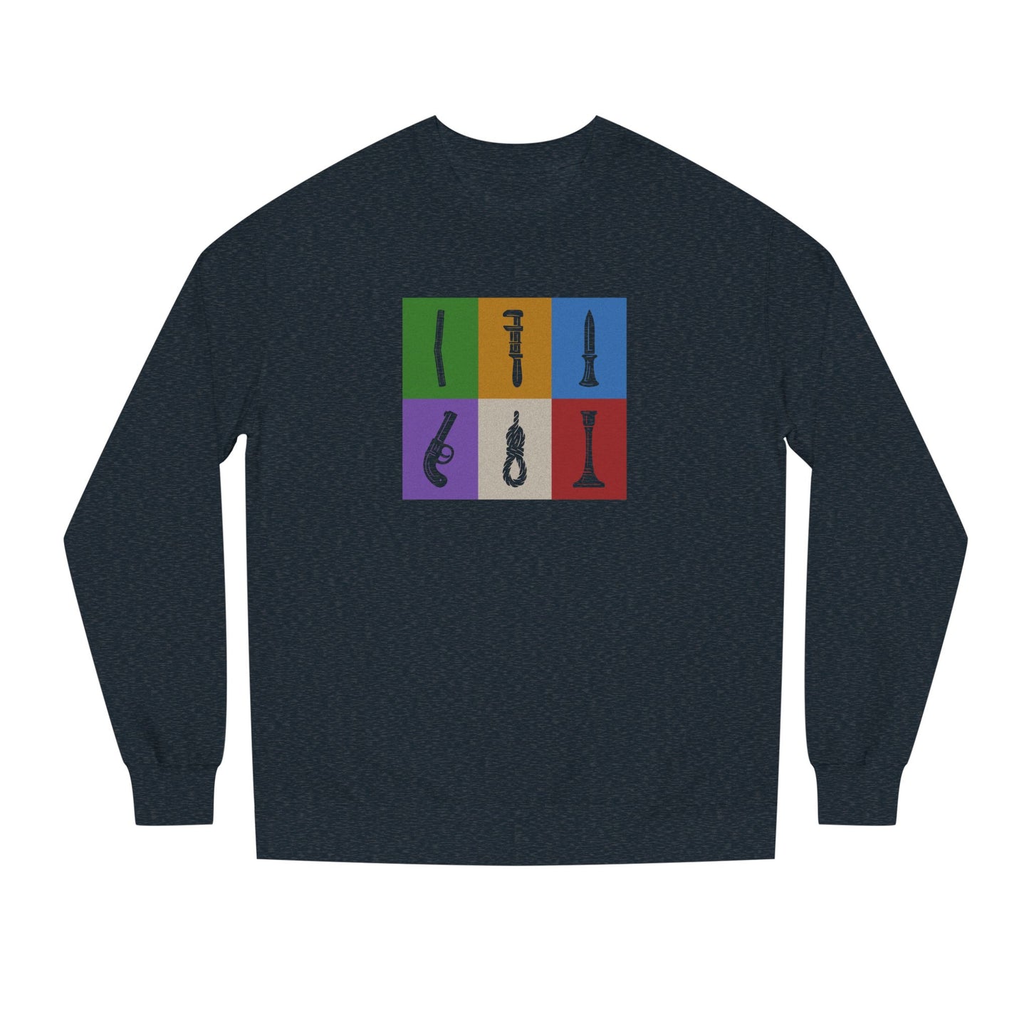 Six Ways Into the Evidence Locker — Clue Retro Sweatshirt (Dark)