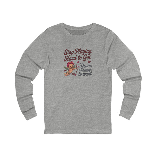 Stop Playing Hard to Get — Retro Cupid Long Sleeve (Light)