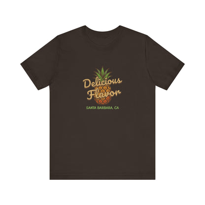 Delicious Flavor — Santa Barbara Pineapple Retro Tee (Dark)