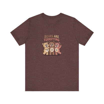Bears Are Terrifying (Cute Remix) — Retro Tee (Dark)