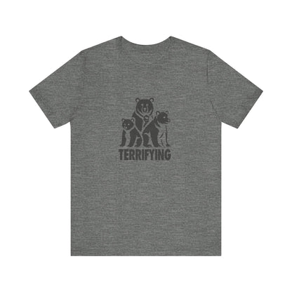Bears Are Terrifying — Retro Silhouette Tee (Light)