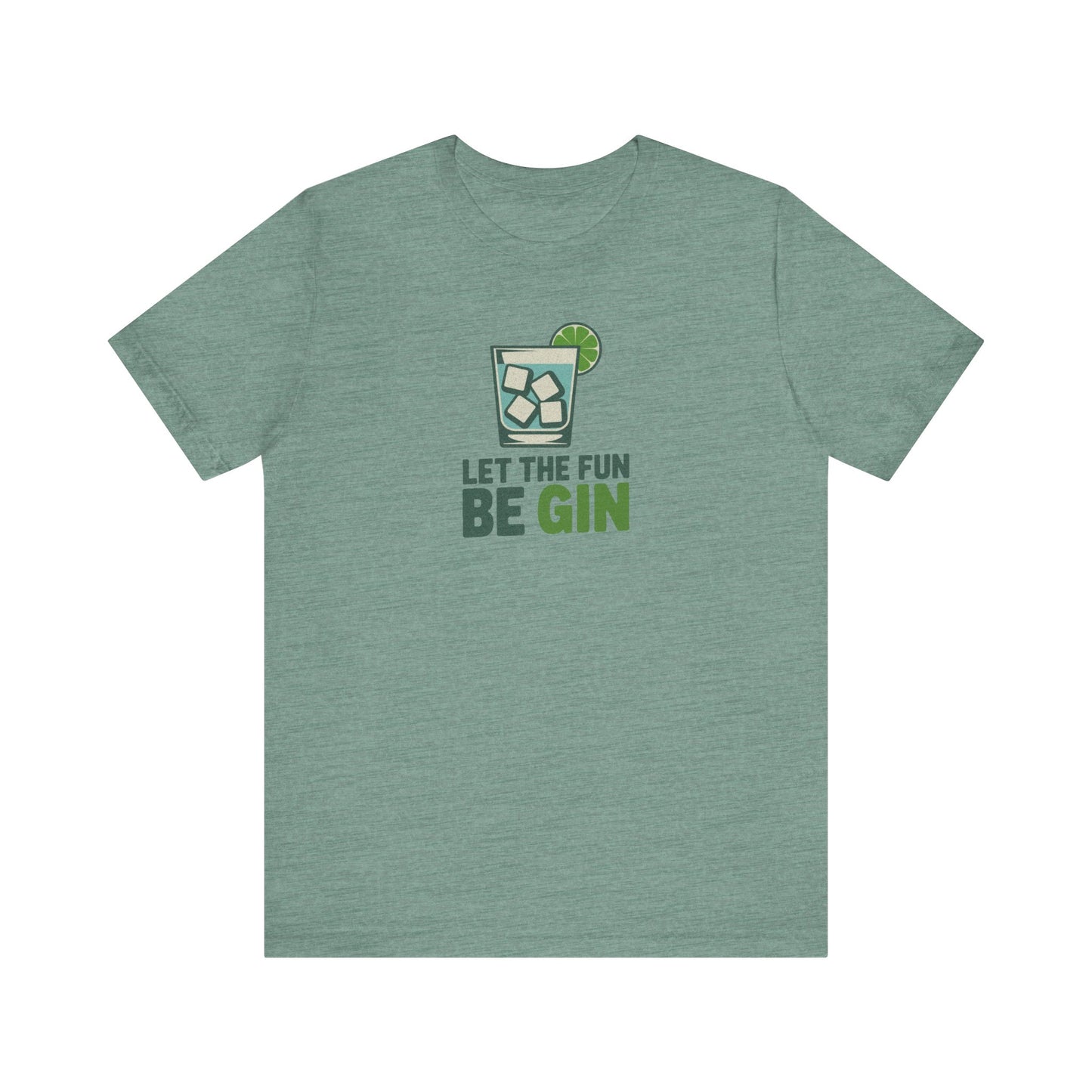 Party Starter: Let the Fun Be Gin – Cocktail Retro Tee (Light)