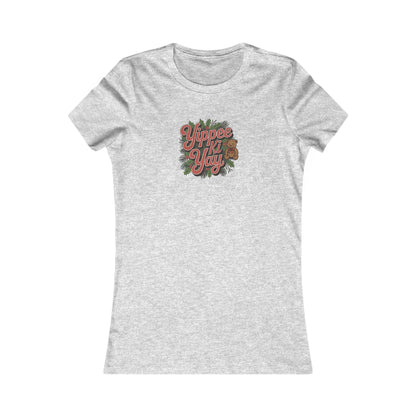 Yippee Ki Yay — Die Hard Retro Christmas Women's Tee (Light)