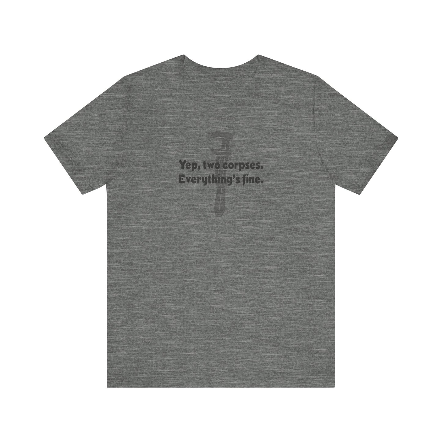 Yep, Two Corpses. Everything’s Fine — Clue Retro Tee (Light)