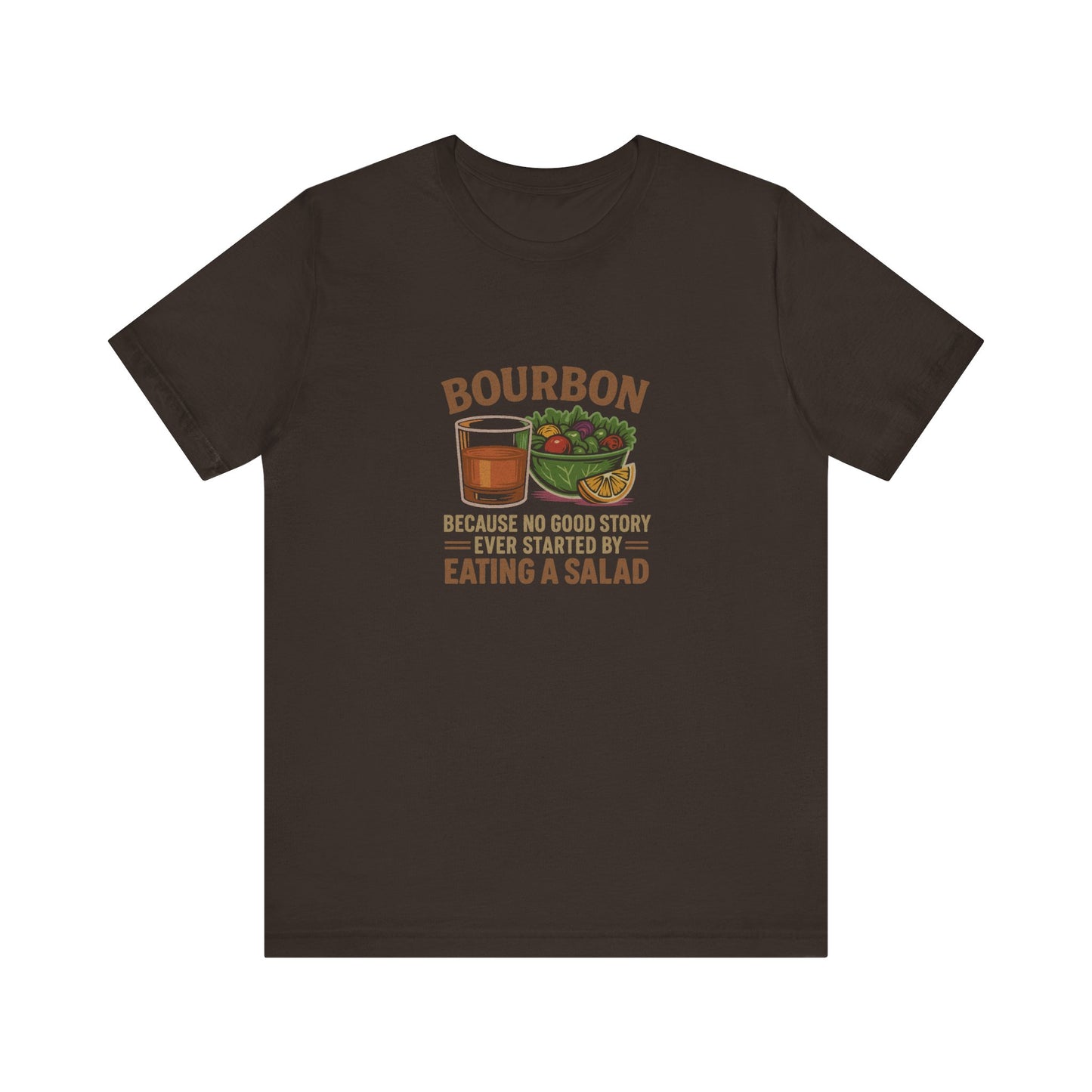 Bourbon > Eating a Salad — Graphic Retro Tee (Dark)