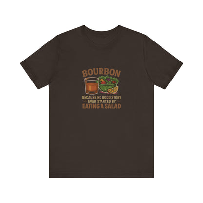 Bourbon > Eating a Salad — Graphic Retro Tee (Dark)